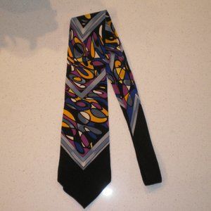 Rush Limbaugh Vintage Silk Tie- USA Made Vivid Bright Colors 60”L #3